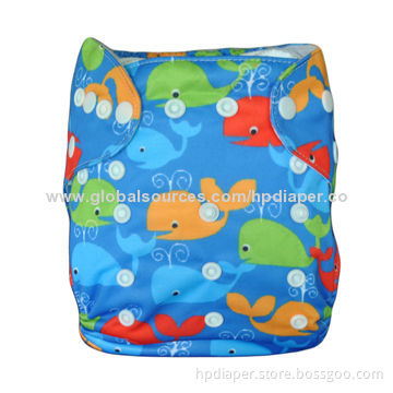 Babies' Nappy, One Size Pocket and AI2 Fashionable Digital Printed